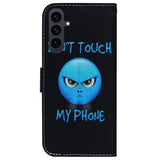 EIDERWOOD Samsung Galaxy S25 FE Kunstskinn Flip Deksel m. Motiv - Don't Touch My Phone