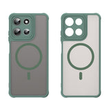 EIDERWOOD Motorola Moto G56 Hybrid Plast Deksel - MagSafe Kompatibel - Grønn