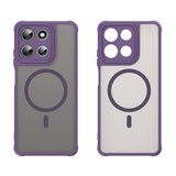 EIDERWOOD Motorola Moto G56 Hybrid Plast Deksel - MagSafe Kompatibel - Lilla