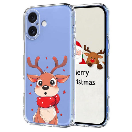 EIDERWOOD iPhone 17 Fleksibelt Plast Juledeksel med Motiv - Gjennomsiktig / Reinsdyr