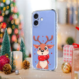 EIDERWOOD iPhone 17 Fleksibelt Plast Juledeksel med Motiv - Gjennomsiktig / Reinsdyr