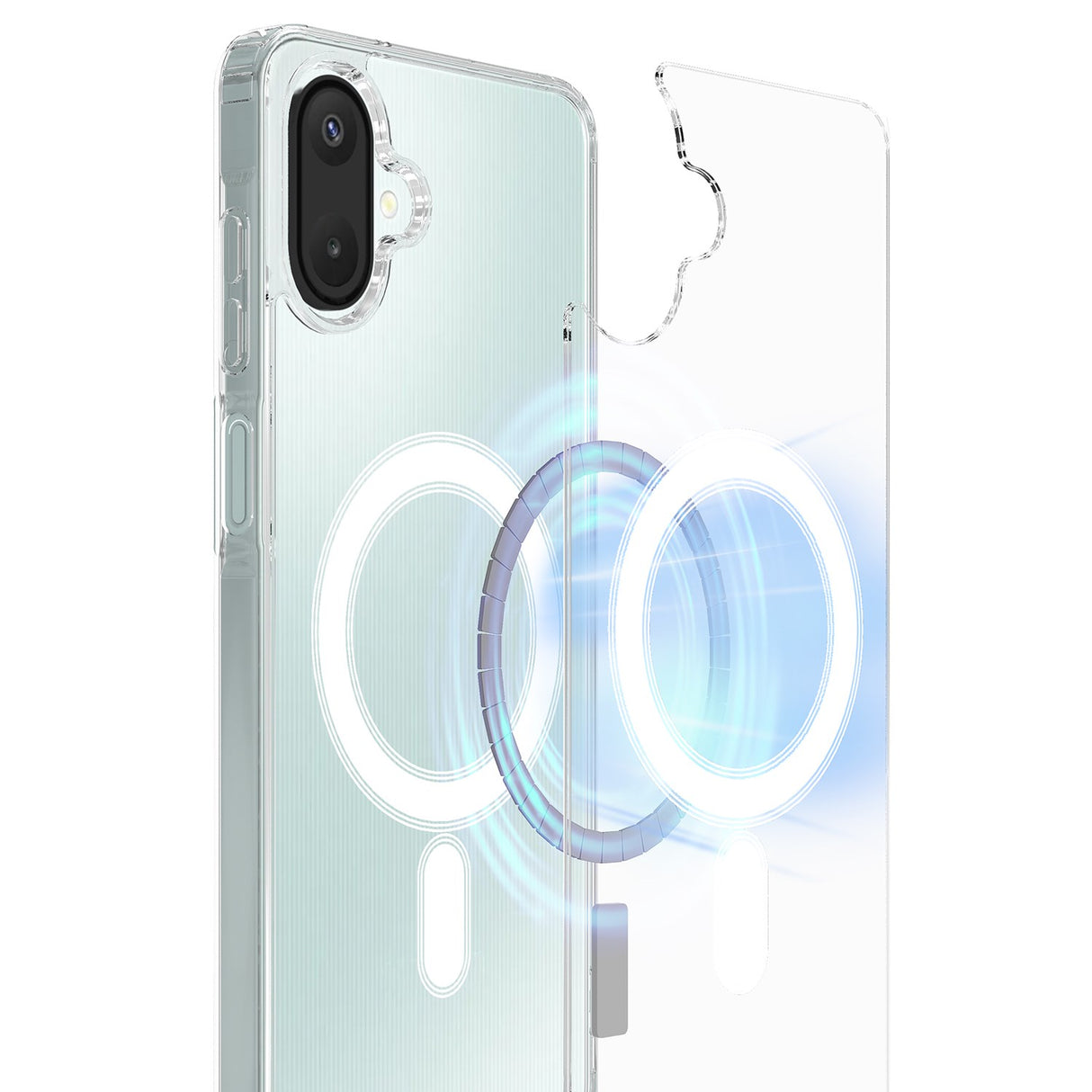 EIDERWOOD Samsung Galaxy A07 Hybrid Plast Deksel - MagSafe Kompatibel - Gjennomsiktig