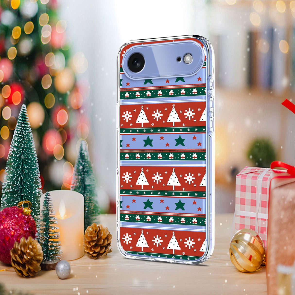 EIDERWOOD iPhone Air Fleksibelt Plast Juledeksel med Motiv - Gjennomsiktig / Mønster
