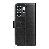Oppo Reno 14 F (5G) EIDERWOOD Faux Leather Flip Deksel med Kortholder - Svart