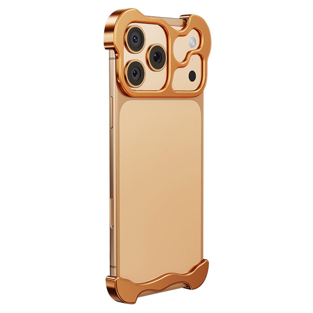 iPhone 17 Pro Max Todelt Metall Bumper Deksel - Oransje