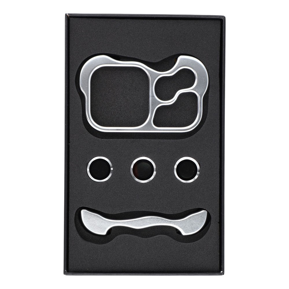 iPhone 17 Pro Max Todelt Metall Bumper Deksel - Sølv