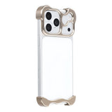 iPhone 17 Pro Max Todelt Metall Bumper Deksel - Gull