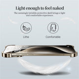 iPhone 17 Pro Todelt Metall Bumper Deksel - Svart