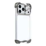 iPhone 17 Pro Todelt Metall Bumper Deksel - Grå