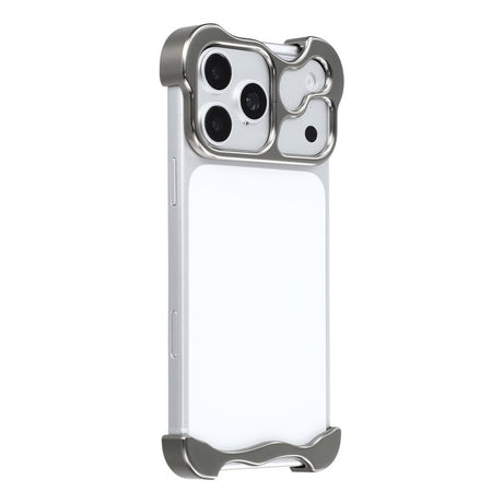 iPhone 17 Pro Todelt Metall Bumper Deksel - Grå