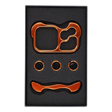 iPhone 17 Pro Todelt Metall Bumper Deksel - Oransje