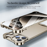 iPhone 17 Pro Todelt Metall Bumper Deksel - Oransje