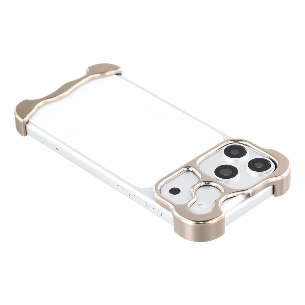 iPhone 17 Pro Todelt Metall Bumper Deksel - Gull