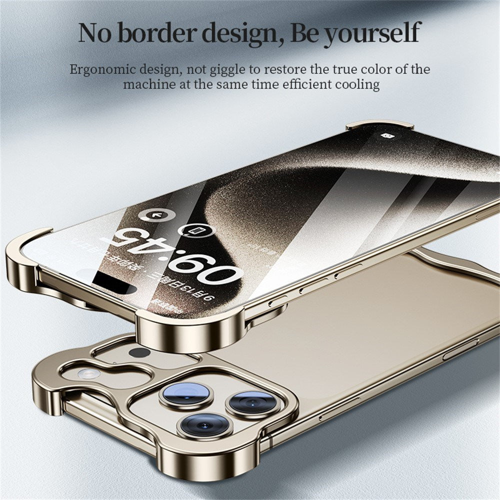 iPhone 17 Pro Todelt Metall Bumper Deksel - Gull