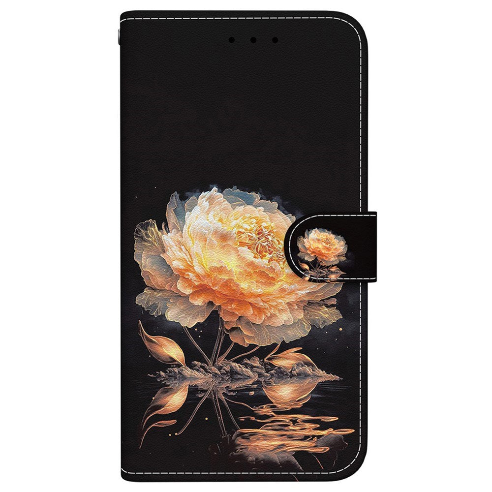 EIDERWOOD OnePlus Nord 5 Kunstskinn Flip Deksel med Kortholder & Stropp – Gullpeon