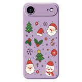 EIDERWOOD iPhone Air Jule Deksel - Fleksibel Plast - Julemotiver / Lilla
