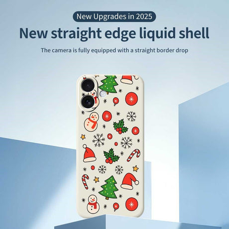 EIDERWOOD iPhone 17 Jule Deksel - Fleksibel Plast - Julemotiver / Beige