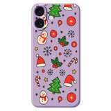 EIDERWOOD iPhone 17 Jule Deksel - Fleksibel Plast - Julemotiver / Lilla