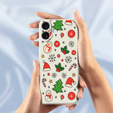 EIDERWOOD iPhone 17 Jule Deksel - Fleksibel Plast - Julemotiver / Svart