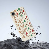 EIDERWOOD iPhone Air Jule Deksel - Fleksibel Plast - Pepperkakemenn & Juletrær / Lilla
