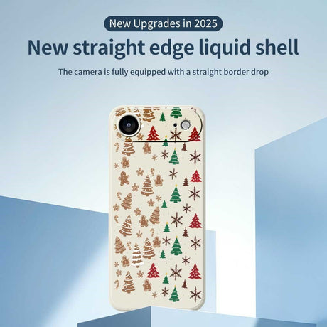 EIDERWOOD iPhone Air Jule Deksel - Fleksibel Plast - Pepperkakemenn & Juletrær / Svart
