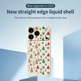EIDERWOOD iPhone 17 Pro Jule Deksel - Fleksibel Plast - Pepperkakemenn & Juletrær / Lilla