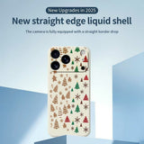 EIDERWOOD iPhone 17 Pro Max Jule Deksel - Fleksibel Plast - Pepperkakemenn & Juletrær / Grønn