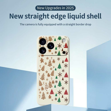 EIDERWOOD iPhone 17 Pro Max Jule Deksel - Fleksibel Plast - Pepperkakemenn & Juletrær / Lilla