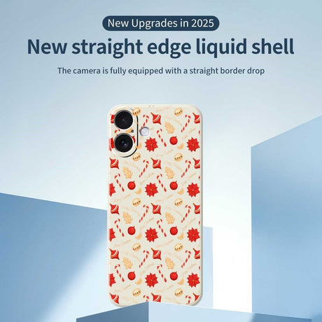 EIDERWOOD iPhone 17 Jule Deksel - Fleksibel Plast - Julegodteri / Beige