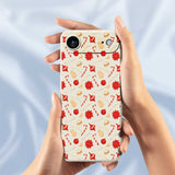 EIDERWOOD iPhone Air Jule Deksel - Fleksibel Plast - Julegodteri / Beige