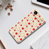 EIDERWOOD iPhone Air Jule Deksel - Fleksibel Plast - Julegodteri / Beige