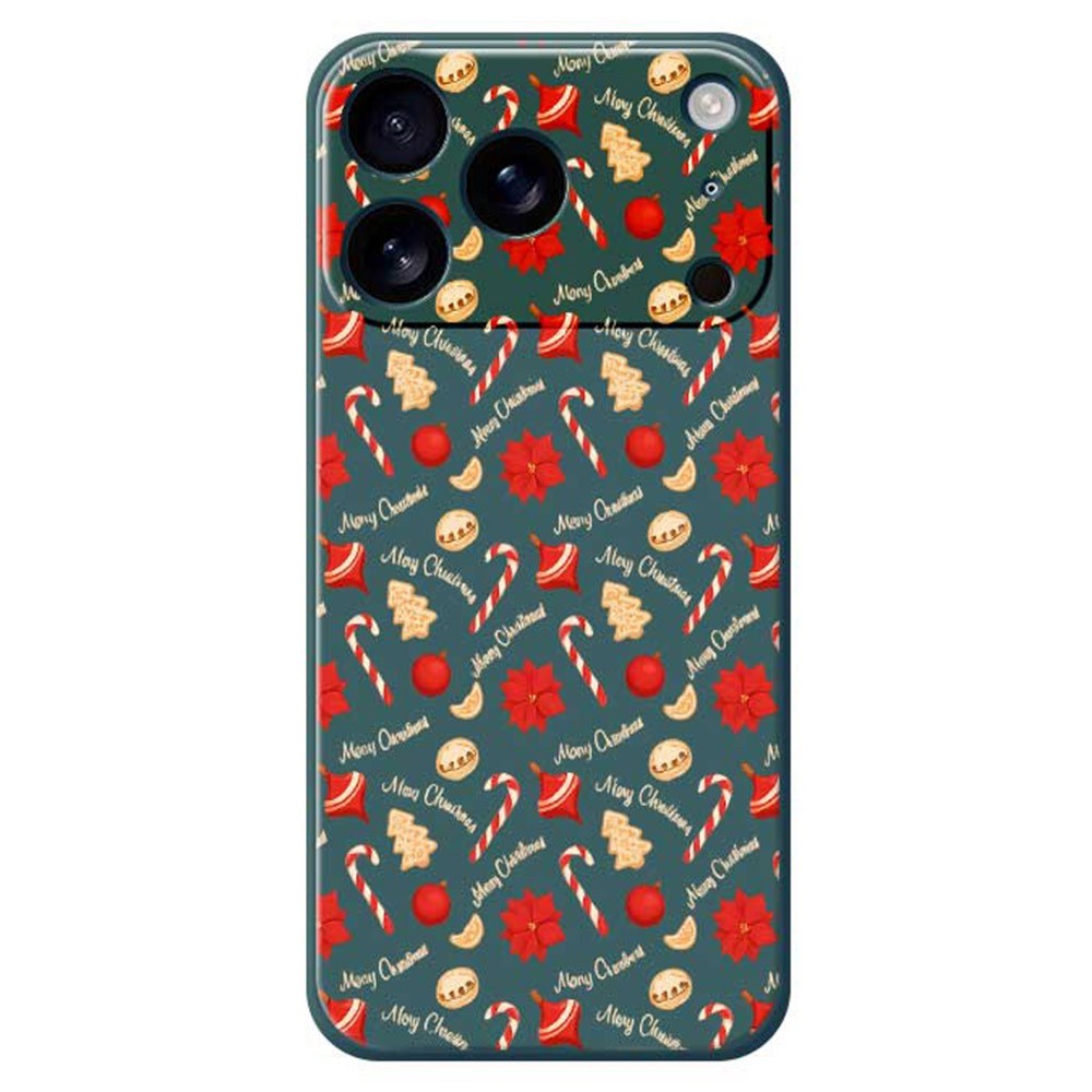 EIDERWOOD iPhone 17 Pro Max Jule Deksel - Fleksibel Plast - Julegodteri / Grønn