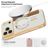 EIDERWOOD iPhone 17 Pro Flipp Deksel med Gjennomsiktig Bakside – MagSafe Kompatibel – Brun