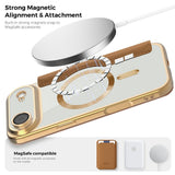 EIDERWOOD iPhone Air Flipp Deksel med Gjennomsiktig Bakside – MagSafe Kompatibel – Brun