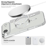 EIDERWOOD iPhone Air Flipp Deksel med Gjennomsiktig Bakside – MagSafe Kompatibel – Grå