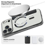 EIDERWOOD iPhone 17 Pro Max Flipp Deksel med Gjennomsiktig Bakside – MagSafe Kompatibel – Svart