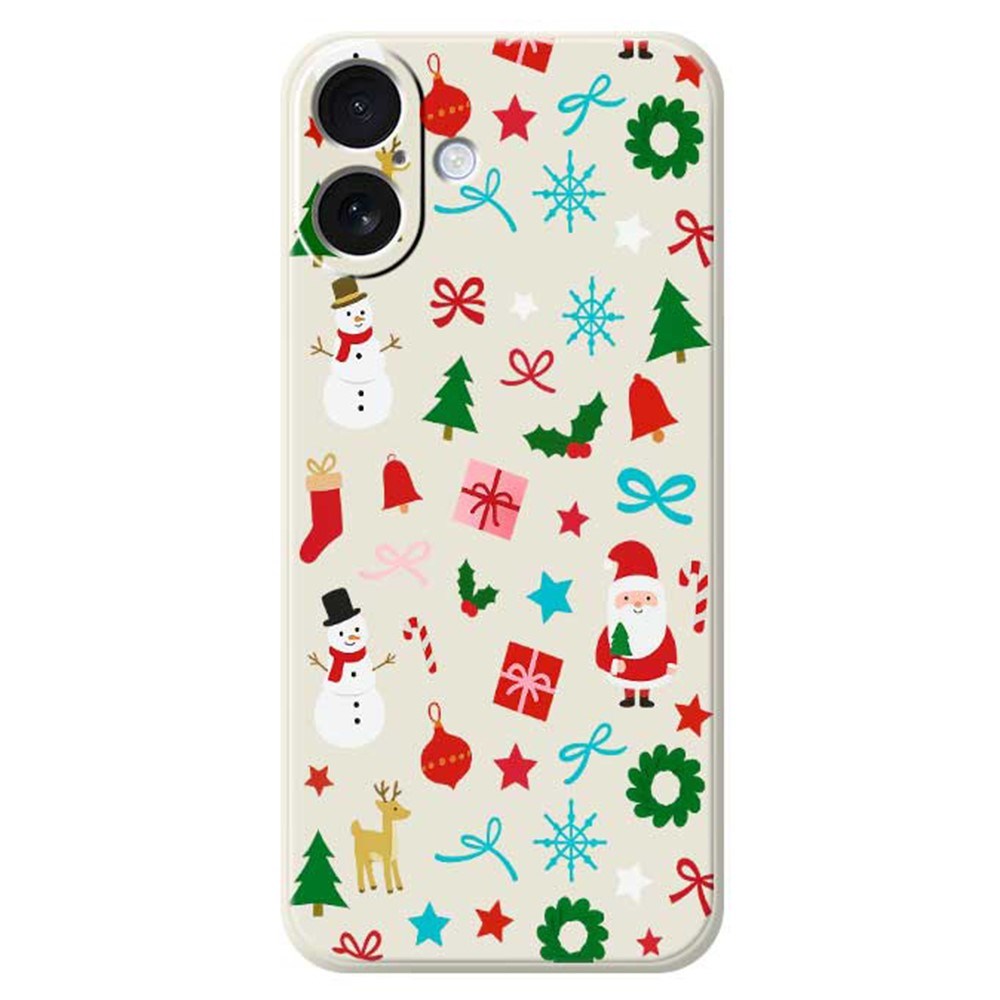 EIDERWOOD iPhone 17 Jule Deksel - Fleksibel Plast - Julepynt / Beige