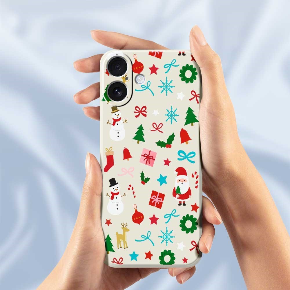 EIDERWOOD iPhone 17 Jule Deksel - Fleksibel Plast - Julepynt / Beige