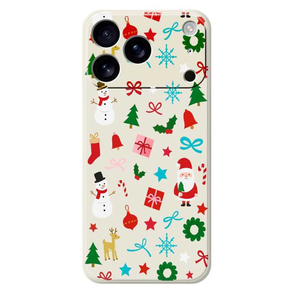 EIDERWOOD iPhone 17 Pro Jule Deksel - Fleksibel Plast - Julepynt / Beige