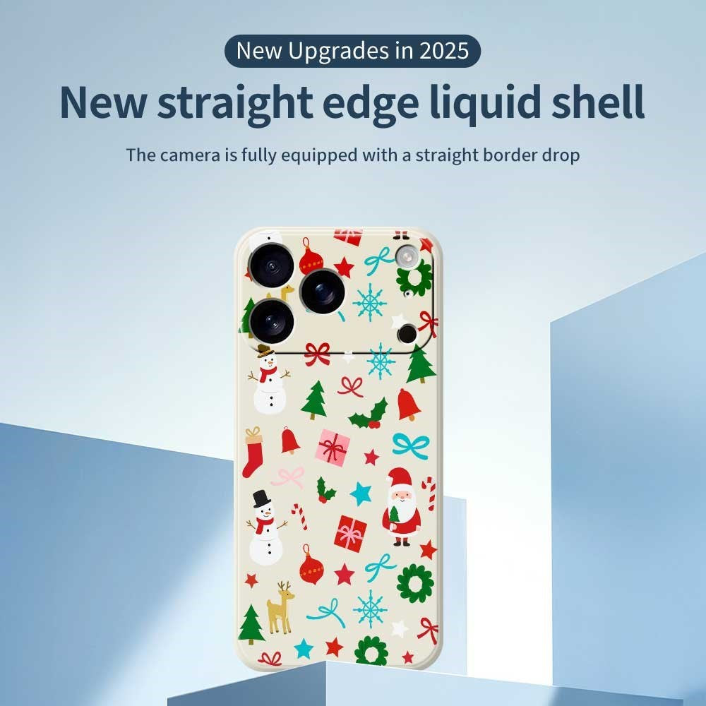 EIDERWOOD iPhone 17 Pro Jule Deksel - Fleksibel Plast - Julepynt / Beige