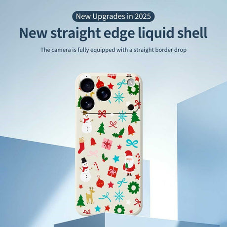 EIDERWOOD iPhone 17 Pro Jule Deksel - Fleksibel Plast - Julepynt / Svart