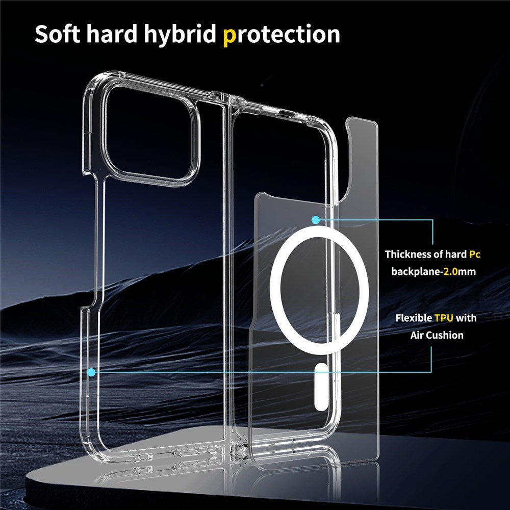 EIDERWOOD Google Pixel 10 Pro Fold Hybrid Plast Deksel - MagSafe Kompatibel - Gjennomsiktig