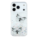 EIDERWOOD iPhone 17 Pro Fleksibelt Plast Deksel med Sommerfugler - Gjennomsiktig