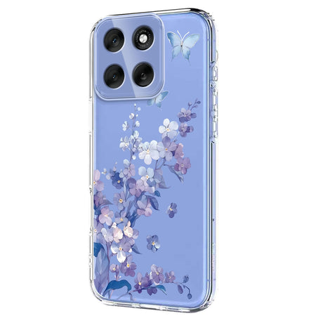 EIDERWOOD Motorola Moto G86 Fleksibelt Plast Deksel m. Print - Fiolett