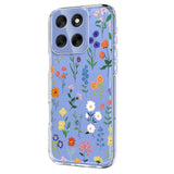 EIDERWOOD Motorola Moto G56 Fleksibelt Plast Deksel med Blomstermotiv - Gjennomsiktig / Ulike Blomster