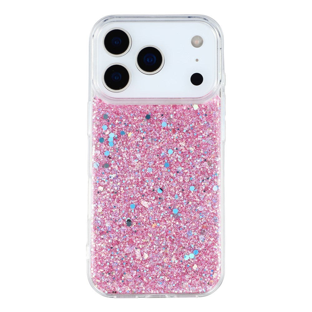EIDERWOOD iPhone 17 Pro Glitter Deksel - Rosa