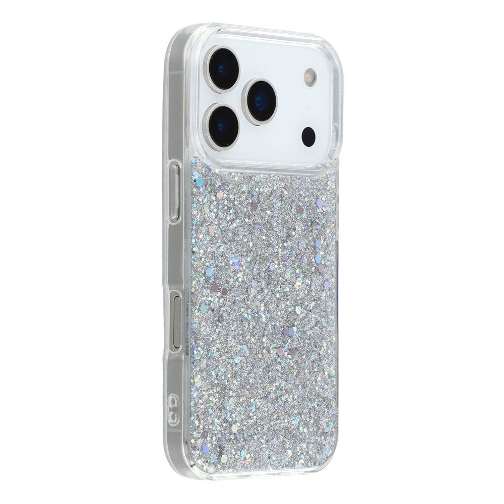 EIDERWOOD iPhone 17 Pro Glitter Deksel - Sølv