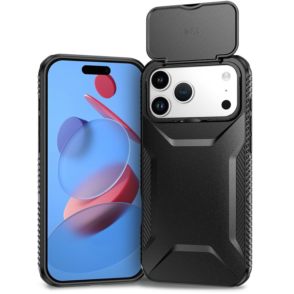 iPhone 18 Pro Max / 17 Pro Max EIDERWOOD Hybrid Plast Deksel m. Cam Slider - Svart