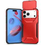 iPhone 18 Pro Max / 17 Pro Max EIDERWOOD Hybrid Plast Deksel m. Cam Slider - Rød
