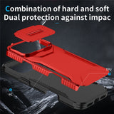 iPhone 18 Pro Max / 17 Pro Max EIDERWOOD Hybrid Plast Deksel m. Cam Slider - Rød